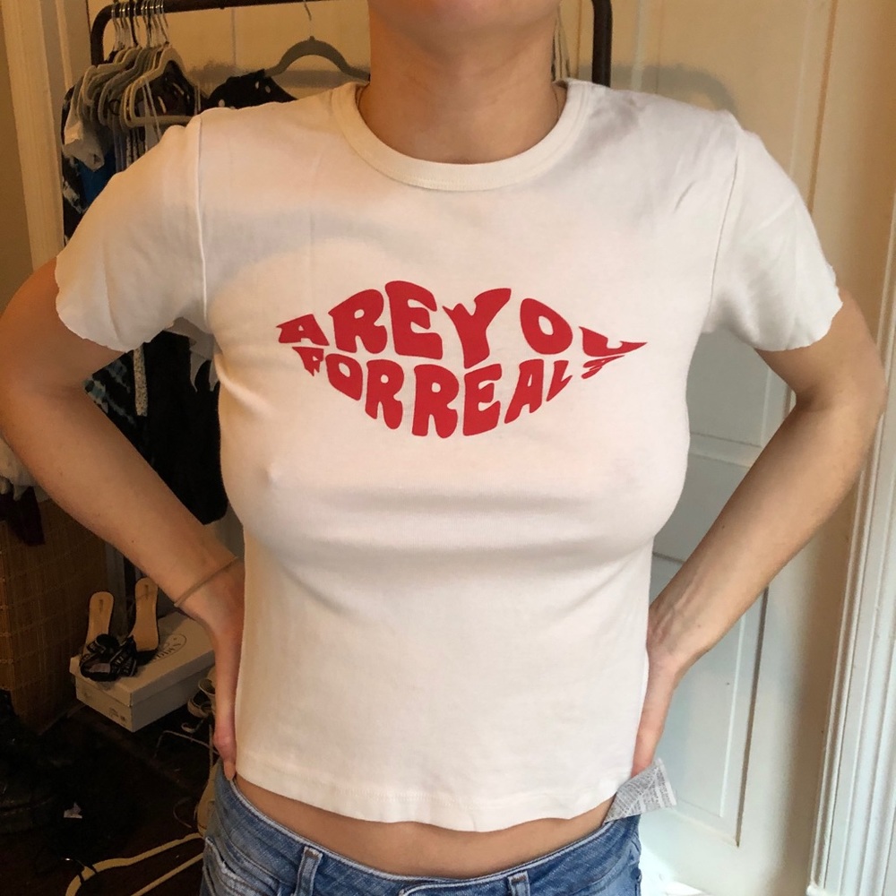 Urban outfitters crop T-shirt